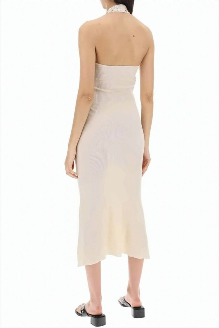 Paloma Wool Ribbed Knit Midi Dress