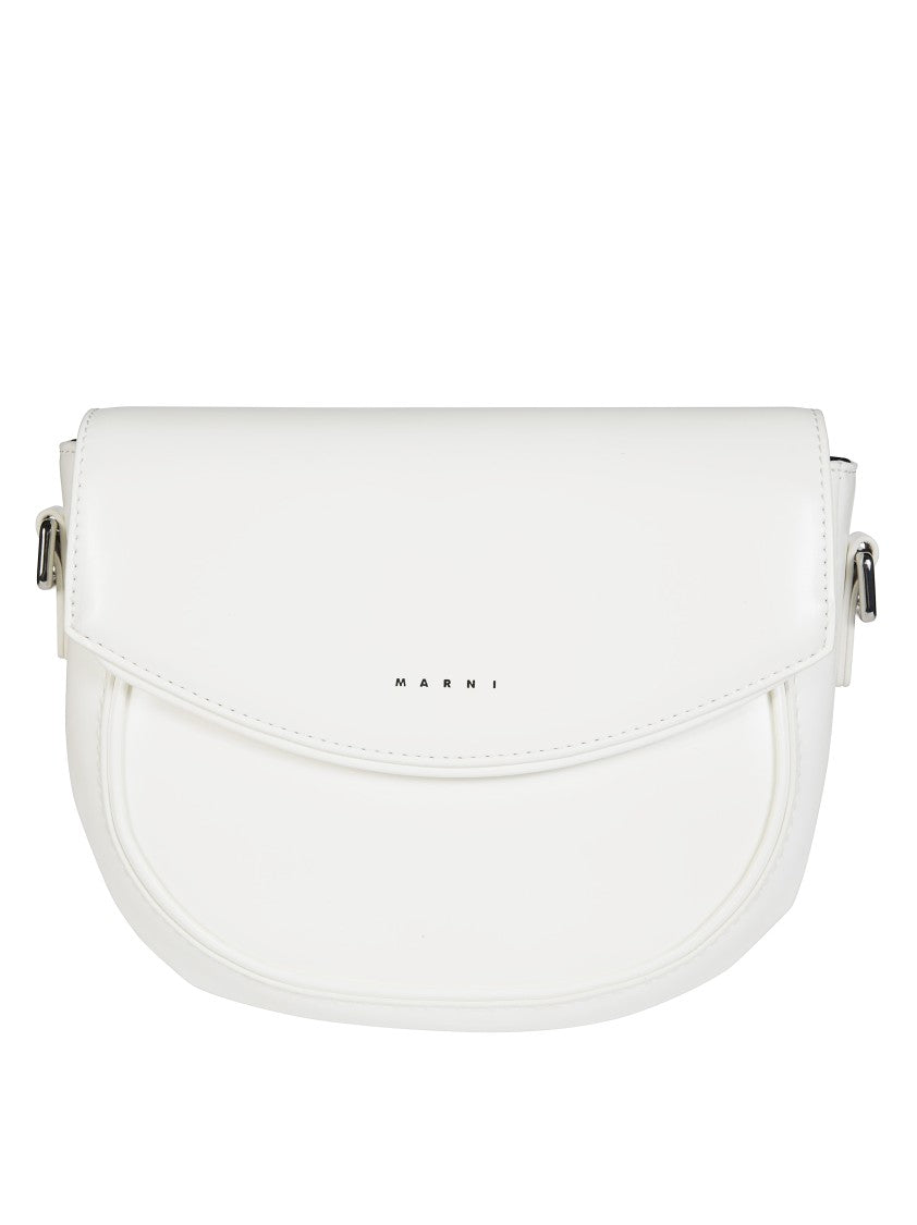 Marni Rounded Silhouette Flap Closure Shoulder Bag