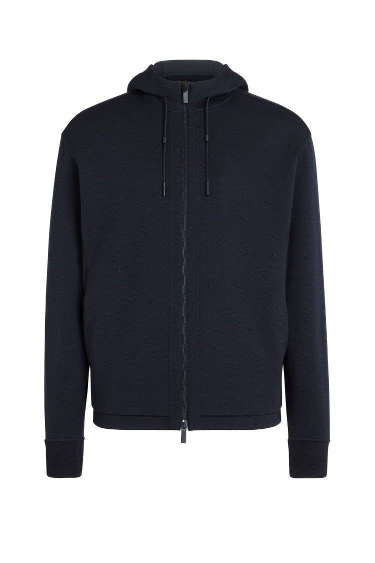Zegna High Performance Wool-Blend Zip-Through Hooodie