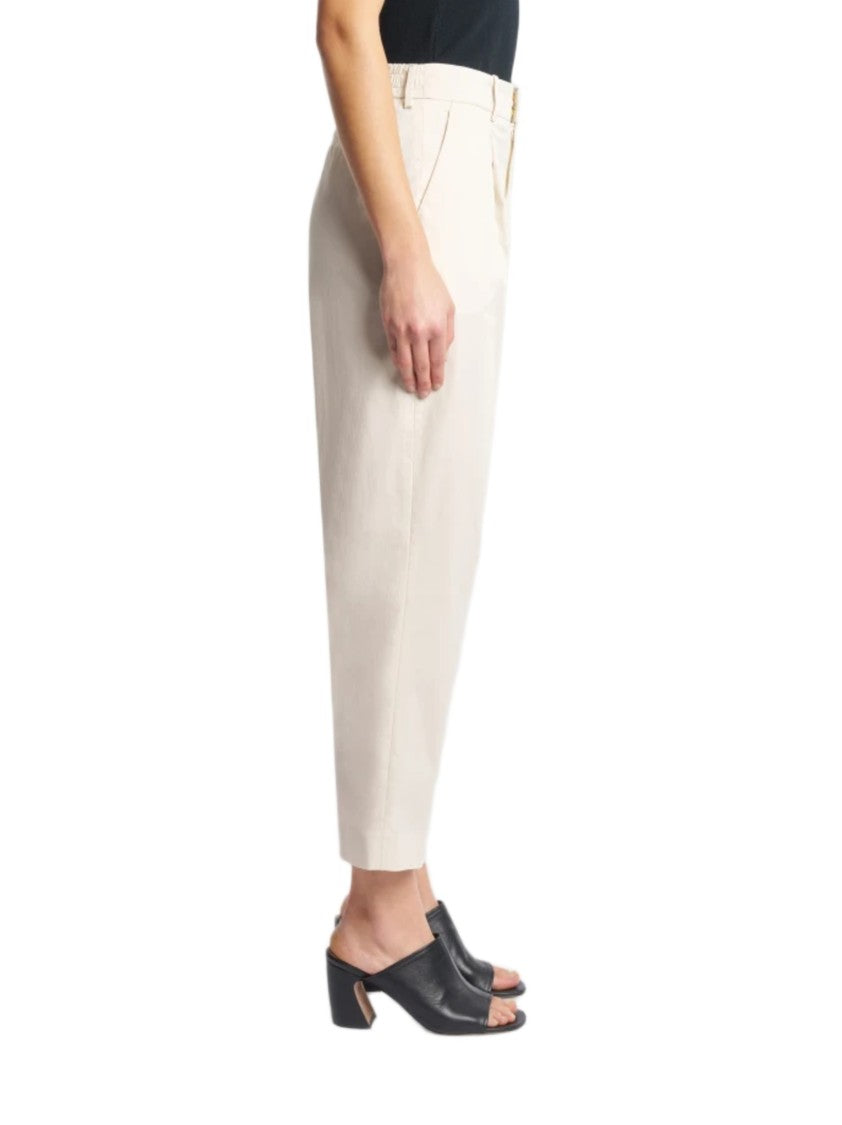 Pt0w High-Waisted Minimalist Trousers With Tailored Pleats