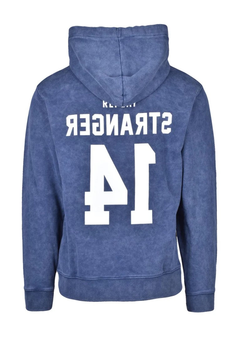 Replay Blue Men Cotton Hoodie