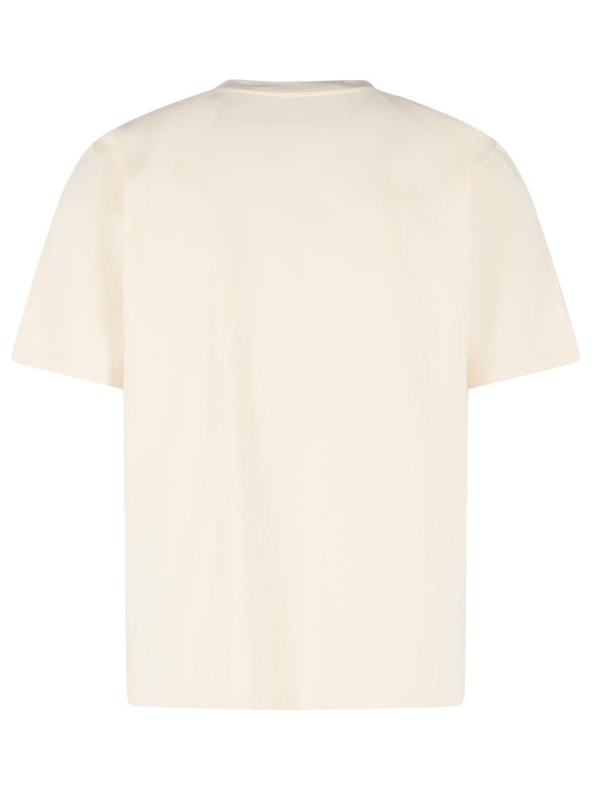 Mm6 By Maison Margiela Ivory White Cotton T-Shirt