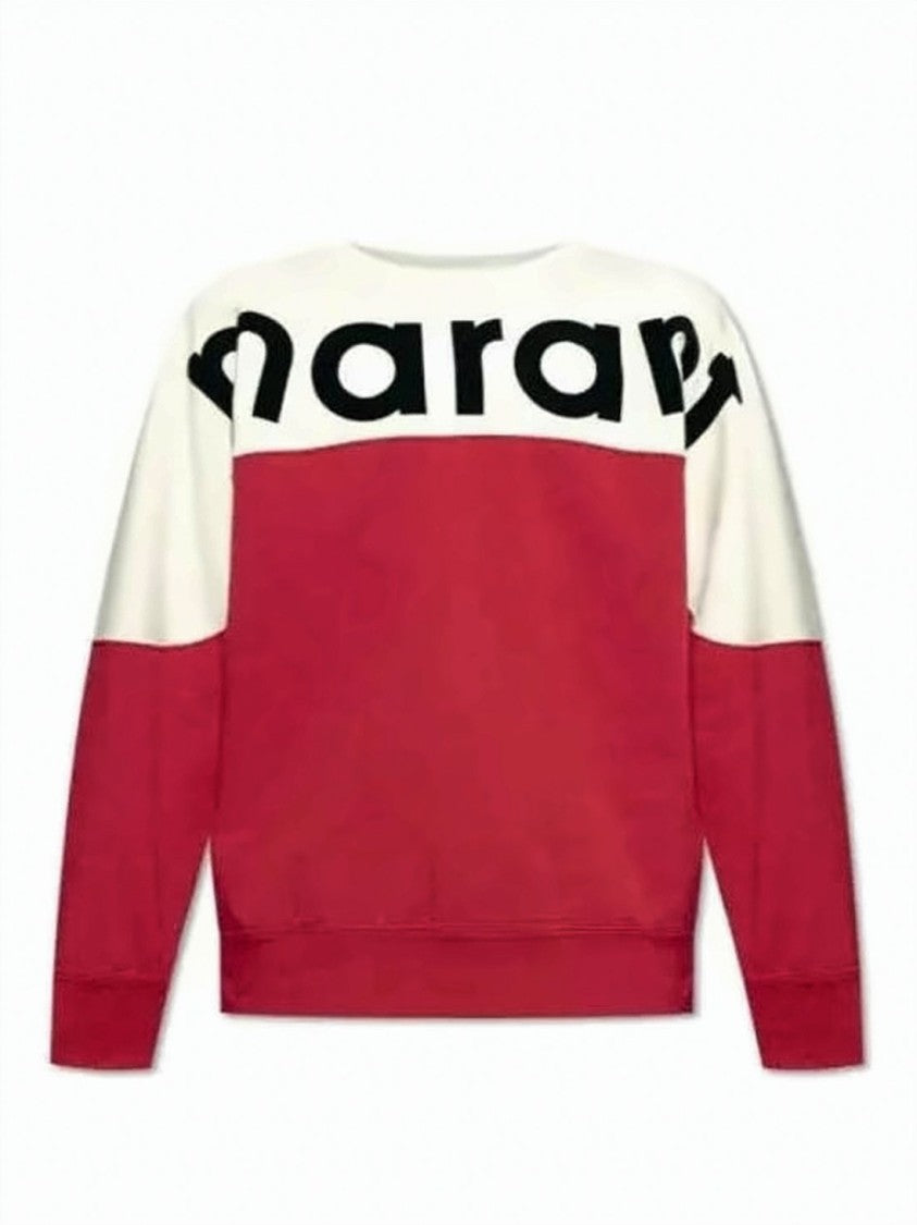 Isabel Marant Color-Block Long-Sleeve T-Shirt With Graphic Detail