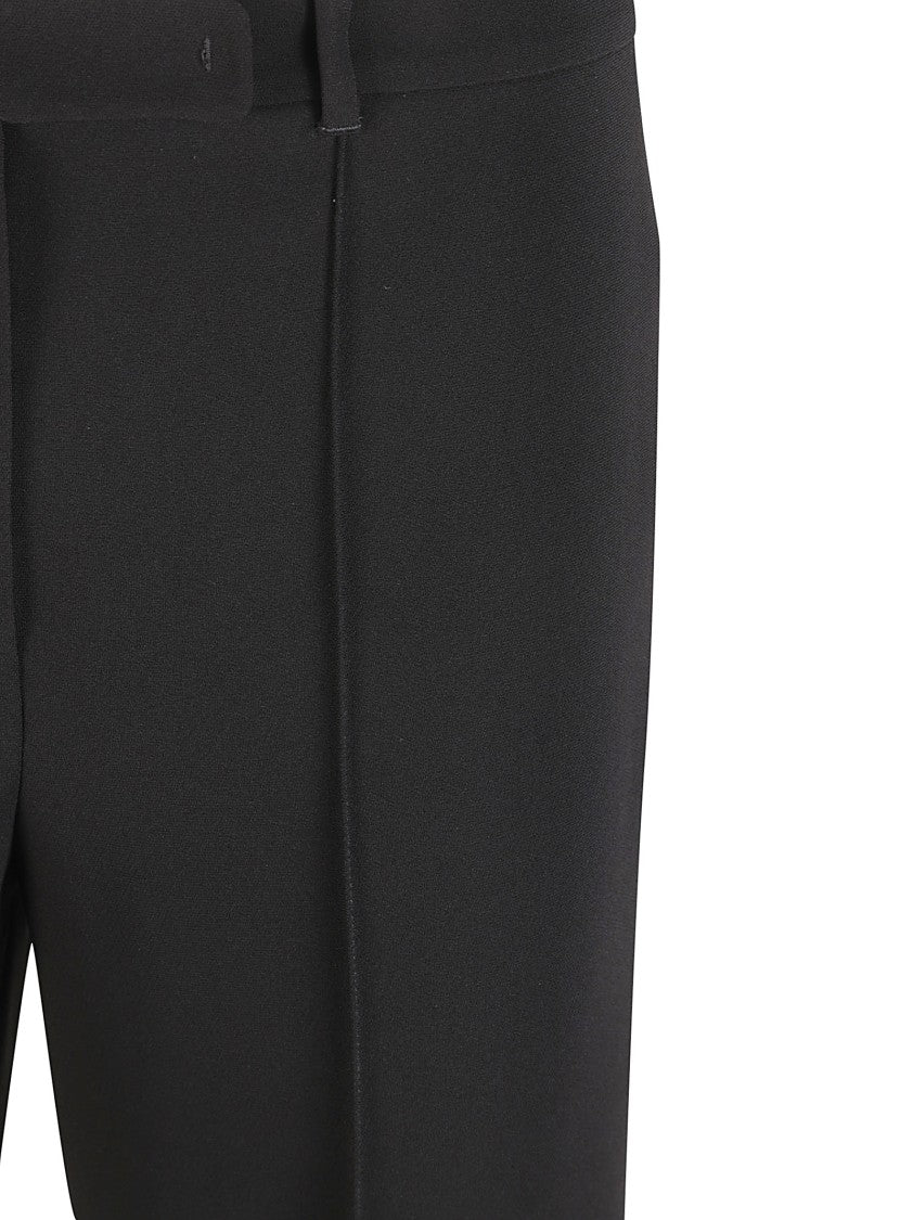 Max Mara Tailored Black Trousers With Structured Waistband