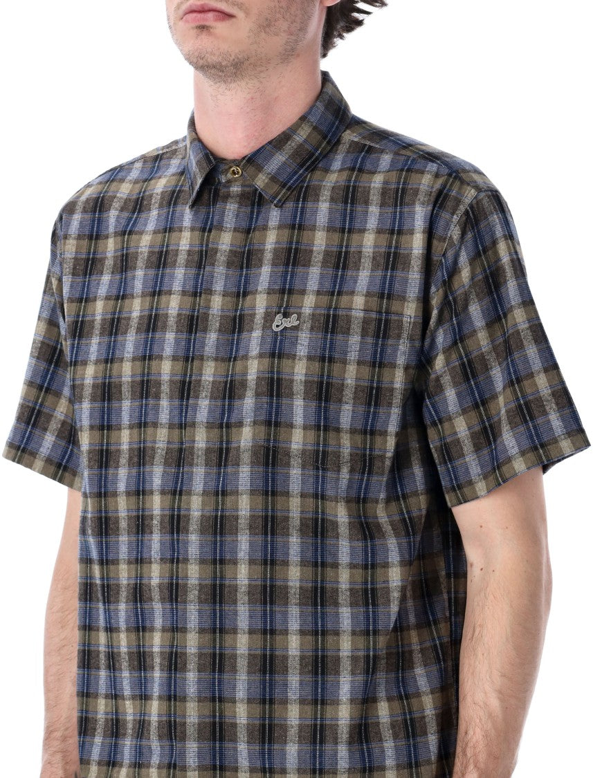 Erl Plaid Short-Sleeve Button-Up Shirt