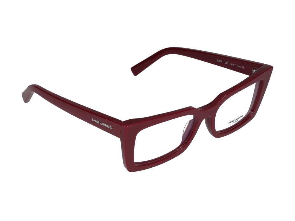 Saint Laurent Eyeglasses Sl 554 005 Burgundy Burgundy Tra 54/17/140