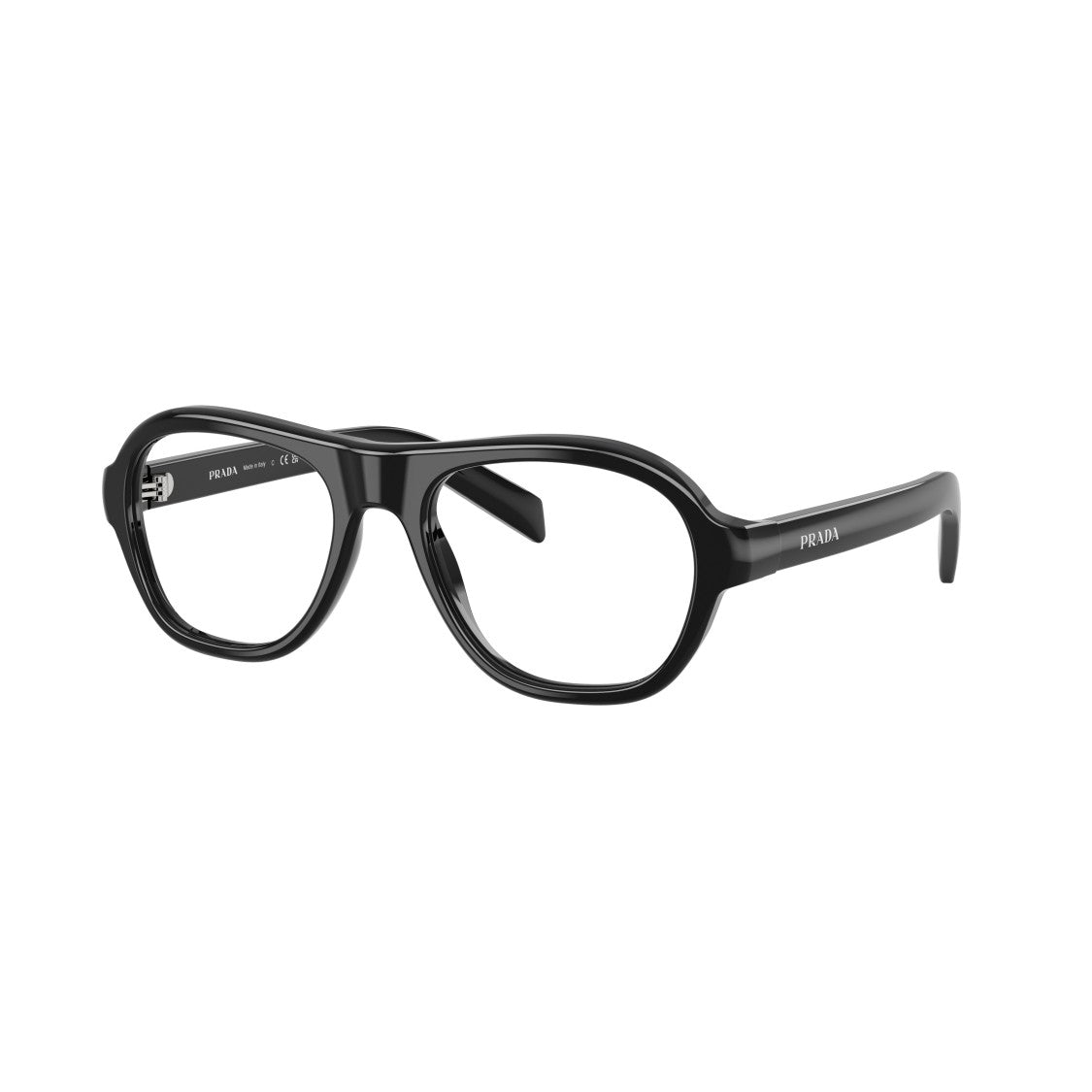 Prada 0Pr C12v Oversized Rectangular Black Acetate Sunglasses