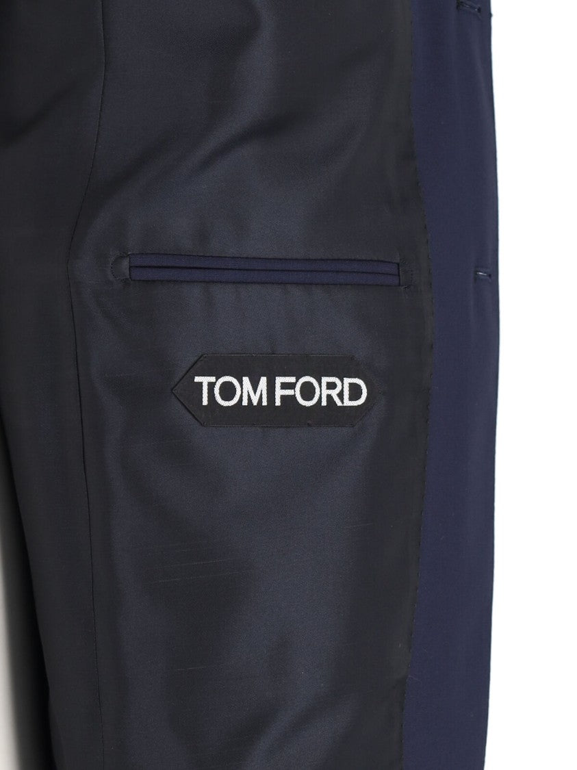 Tom Ford Navy Shelton Two Piece Wool Suit