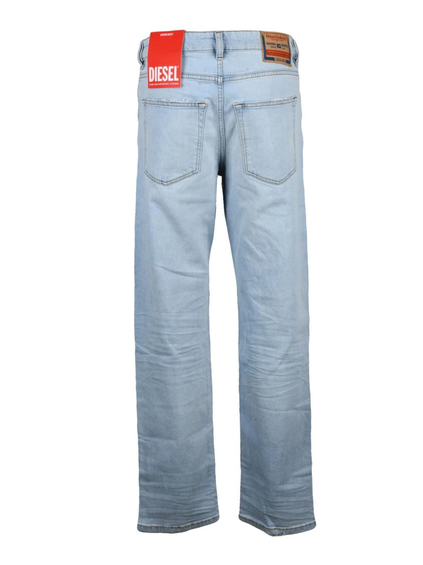 Diesel Light Blue Cotton-Blend D-Ark Jeans
