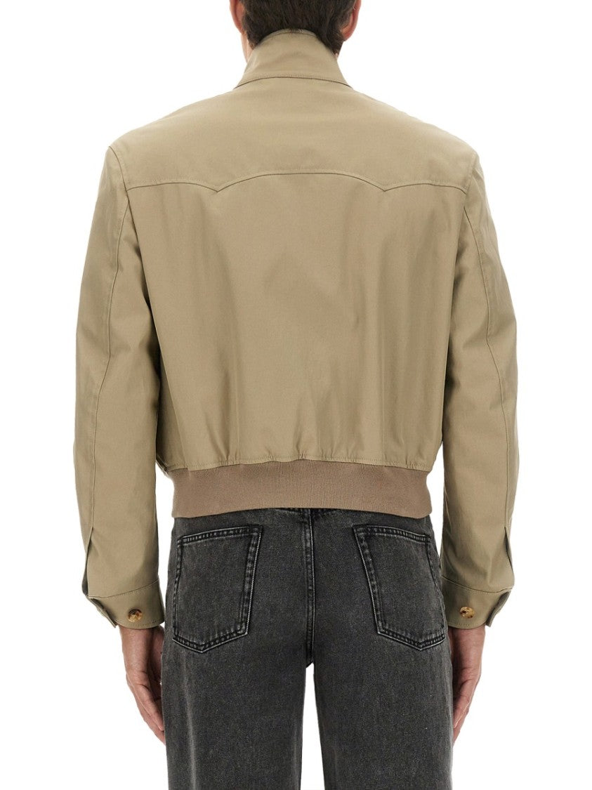Alexander Mcqueen Harrington Cropped Jacket