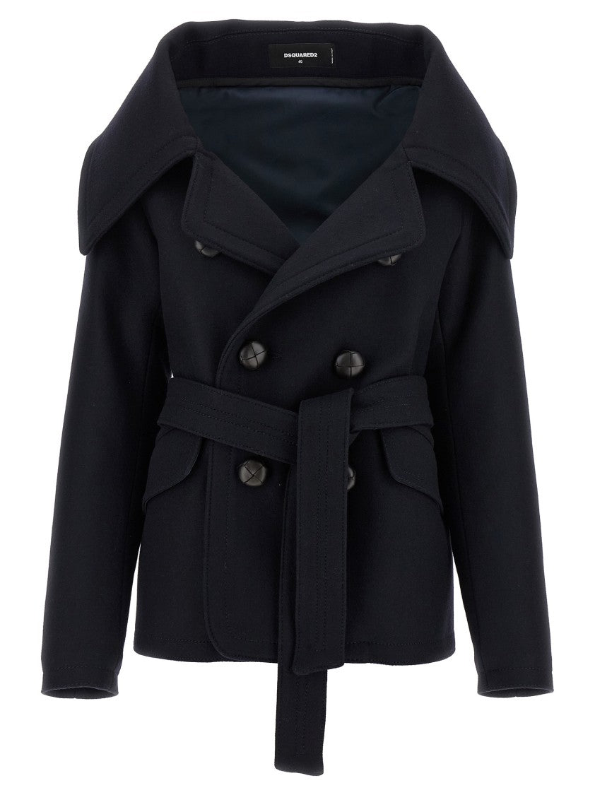Dsquared2 'Peacoat Robe' Coat