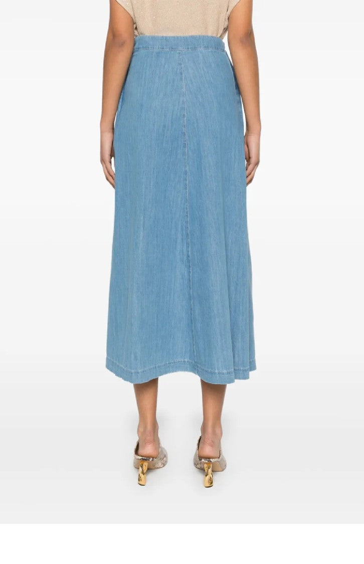 Fabiana Filippi Maxi Skirt With Tied Waist Detail