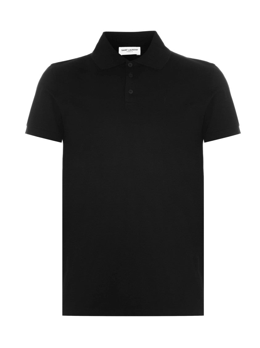 Saint Laurent Cassandre Ysl Logo Polo Shirt
