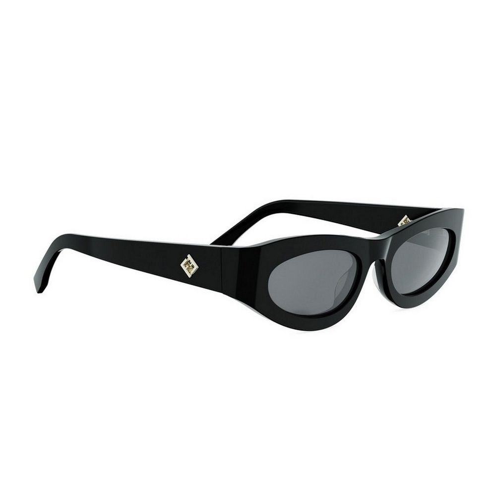 Fendi Ff Diamonds Thick Oval Sunglasses
