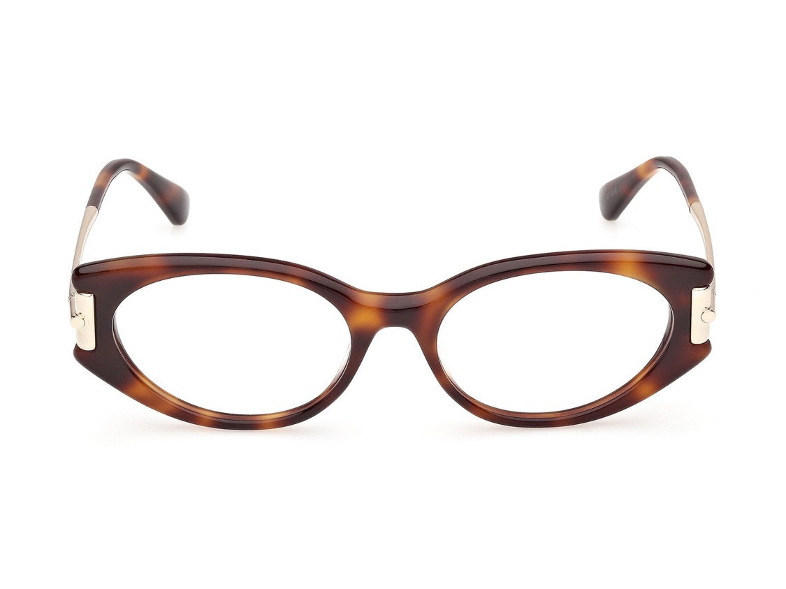Max Mara Tortoiseshell Mm5225 Rounded Acetate Eyeglasses
