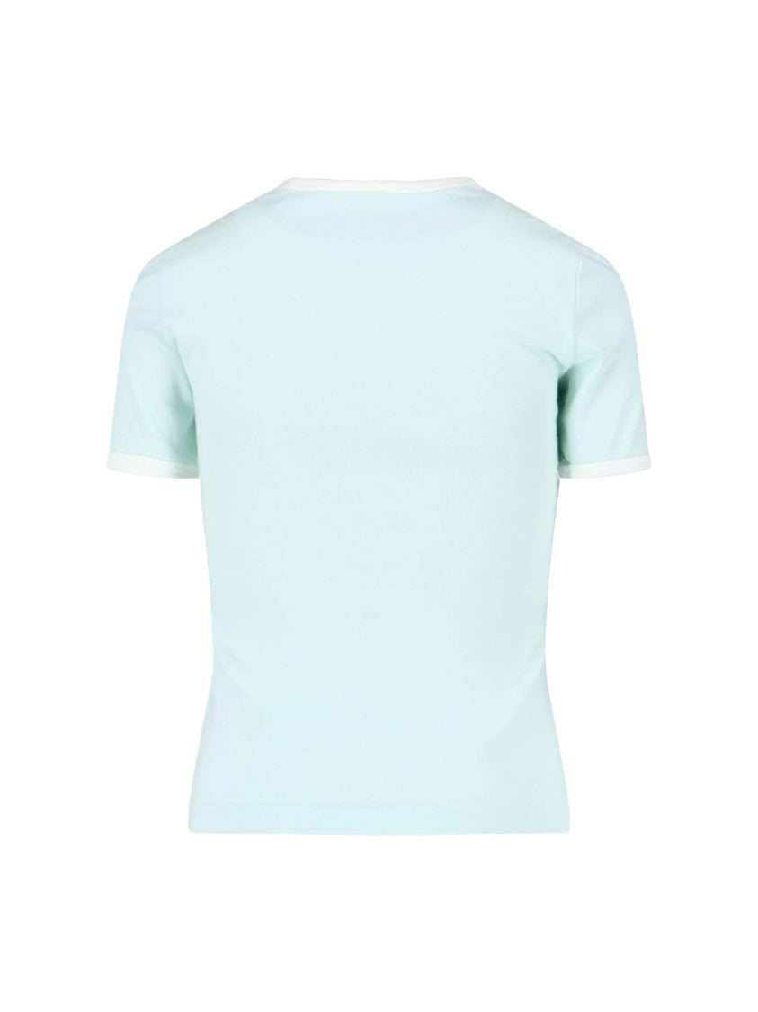Courrèges Logo T-Shirt – Light Green
