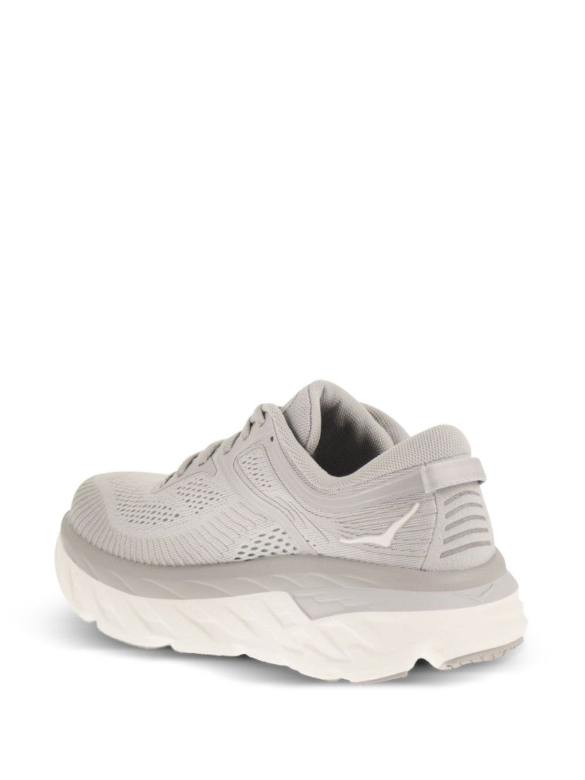 Hoka Streamlined Grey Sneakers With Cushioned Sole