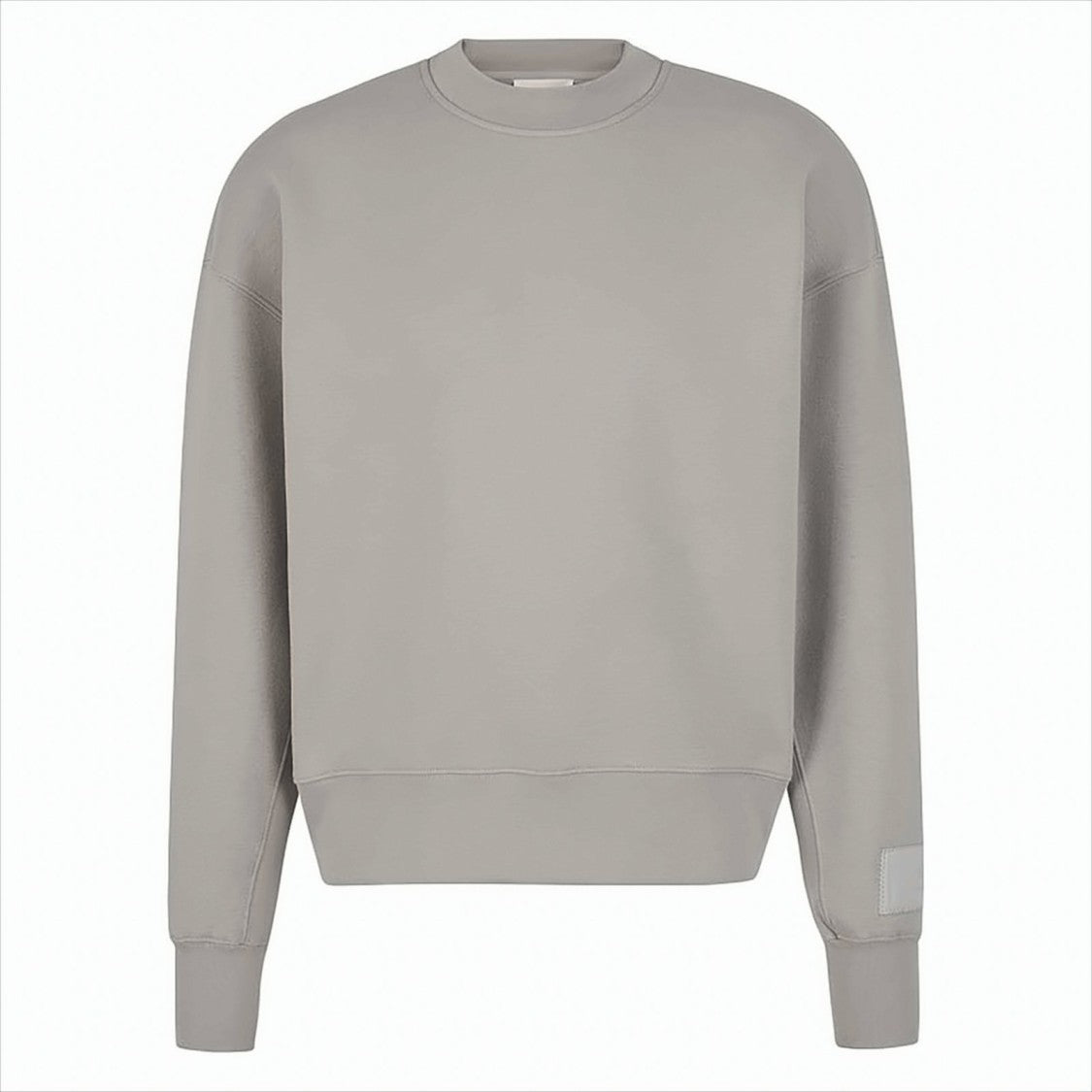 Ami Paris Relaxed Fit Sweatshirt With Satin Patch Detail