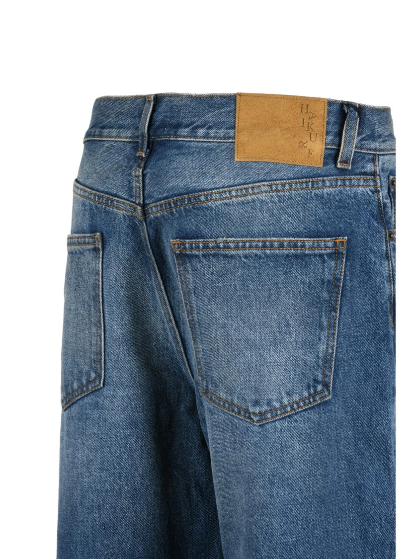 Haikure Classic Five-Pocket Denim Jeans With Vintage Wash