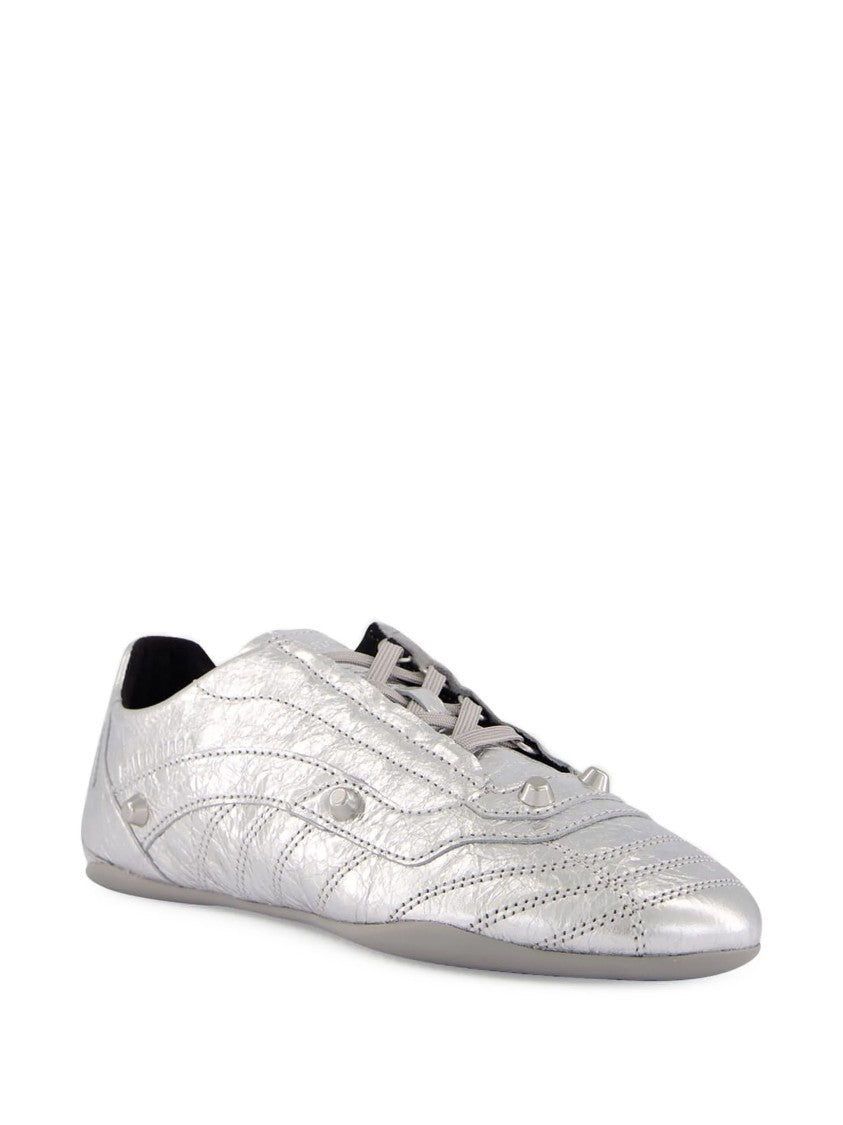 Balenciaga City Silver Metallic Sneakers