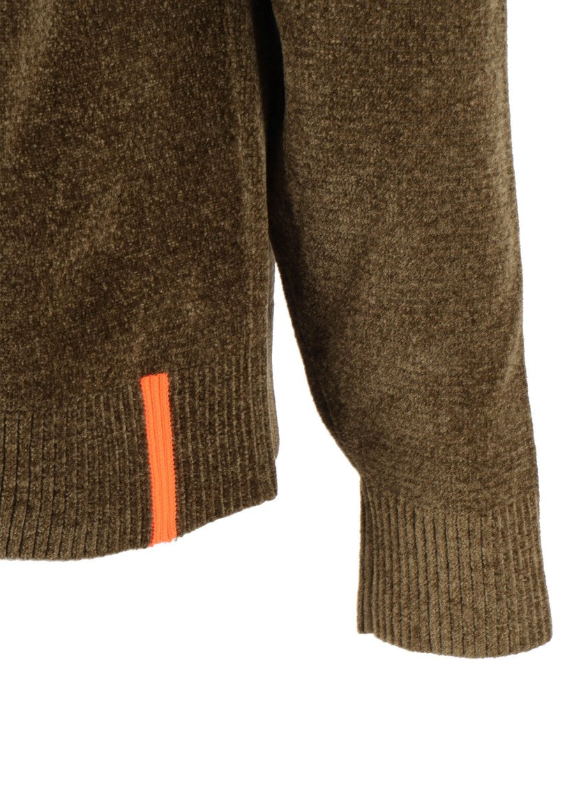 Rrd Velvet Round Neck Knit Sweater