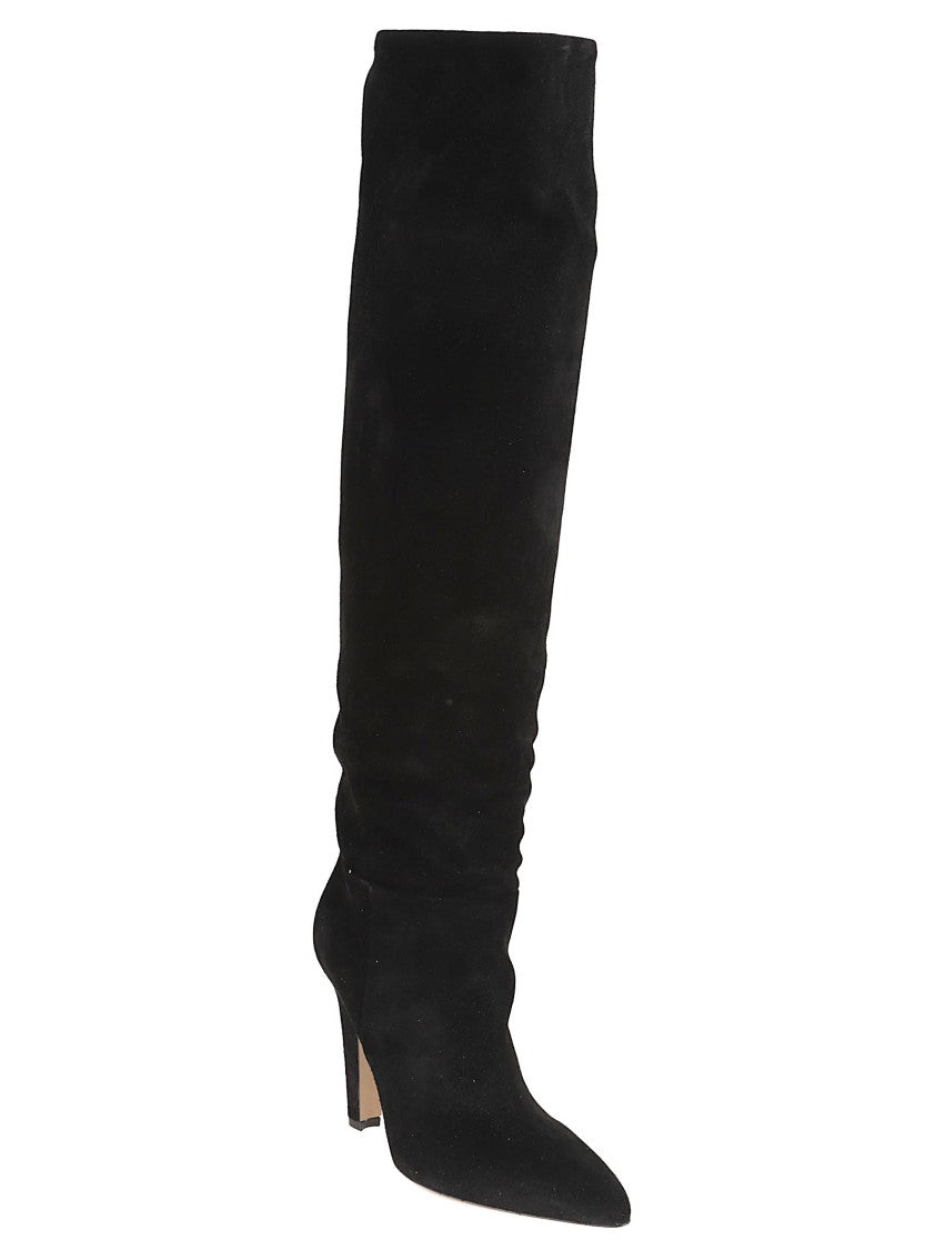 Paris Texas Elsa Suede Cone Heel Boots