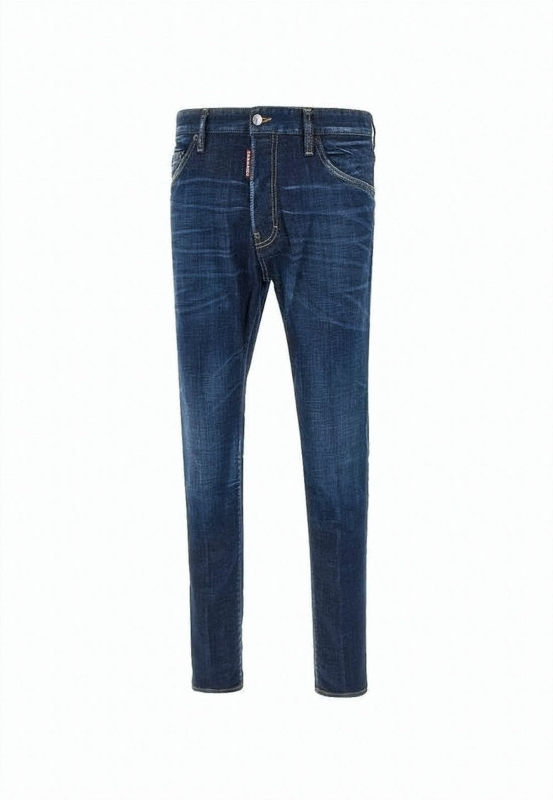 Dsquared2 Slim-Fit Blue Denim Pants With Classic Five-Pocket Design