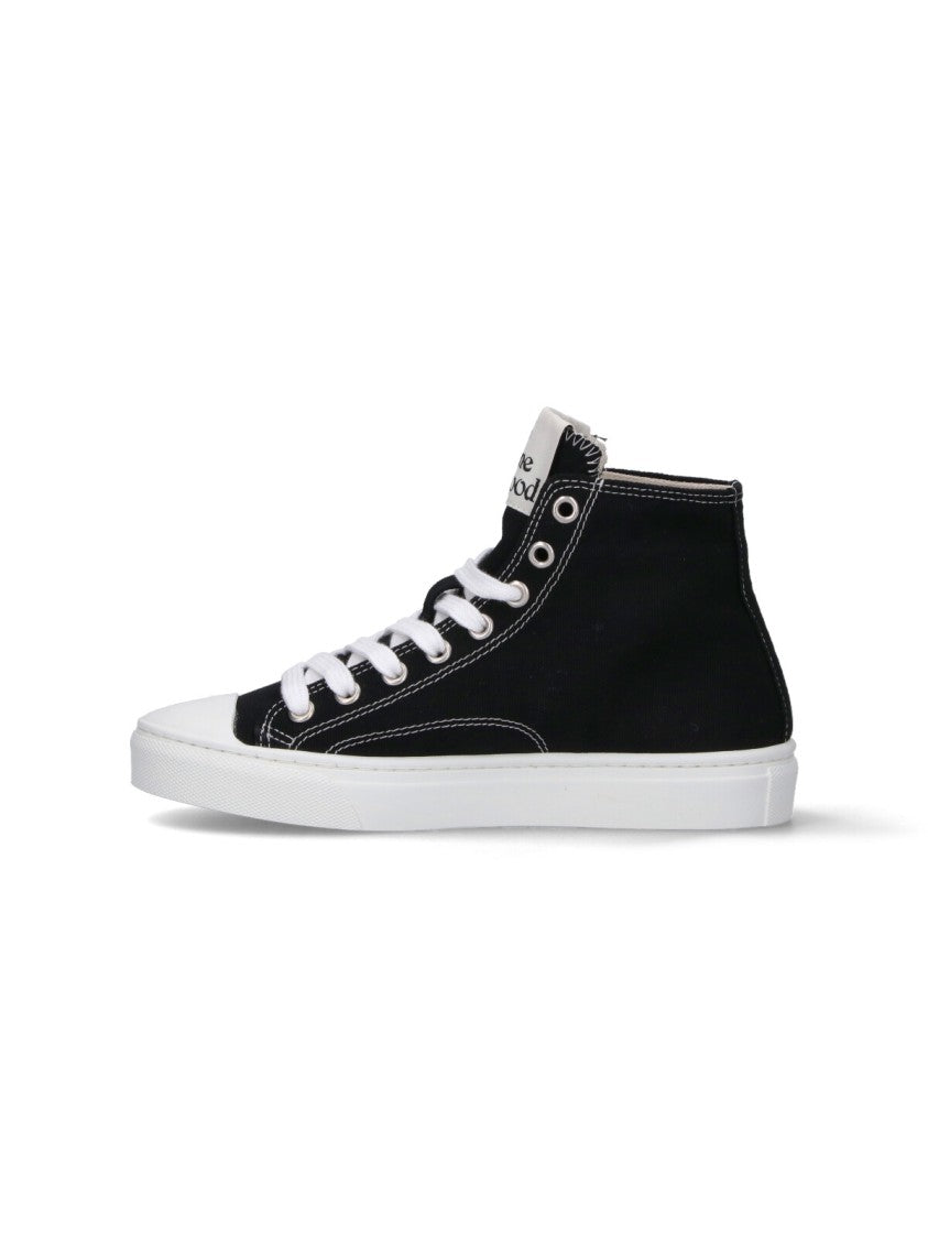 Vivienne Westwood High-Top Sneakers With Planet Graphic
