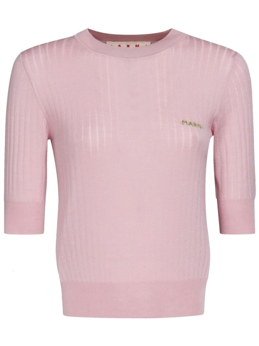 Marni Pink Turtleneck Sweater
