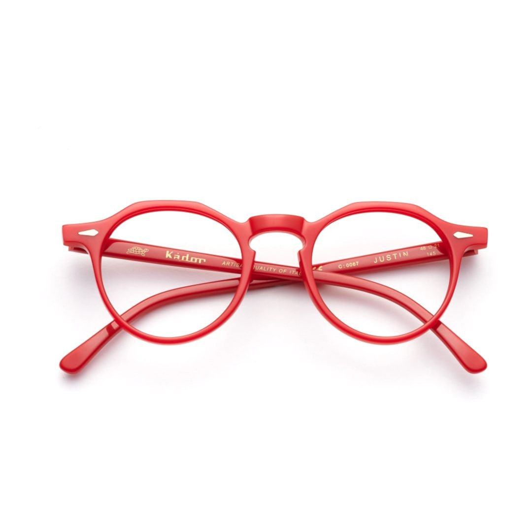 Kador Justin Bold Round Frame Sunglasses With Keyhole Bridge Design