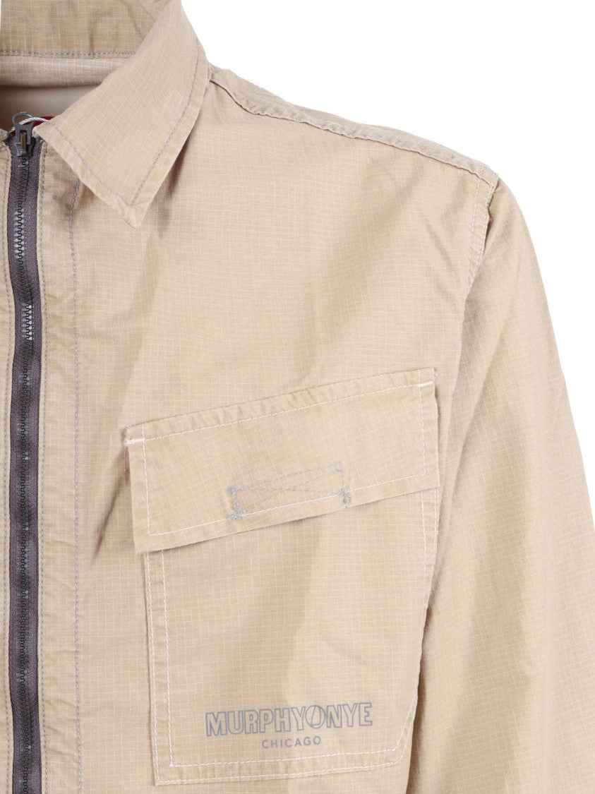 Murphy & Nye Incense Topside Textured Zipper Overshirt