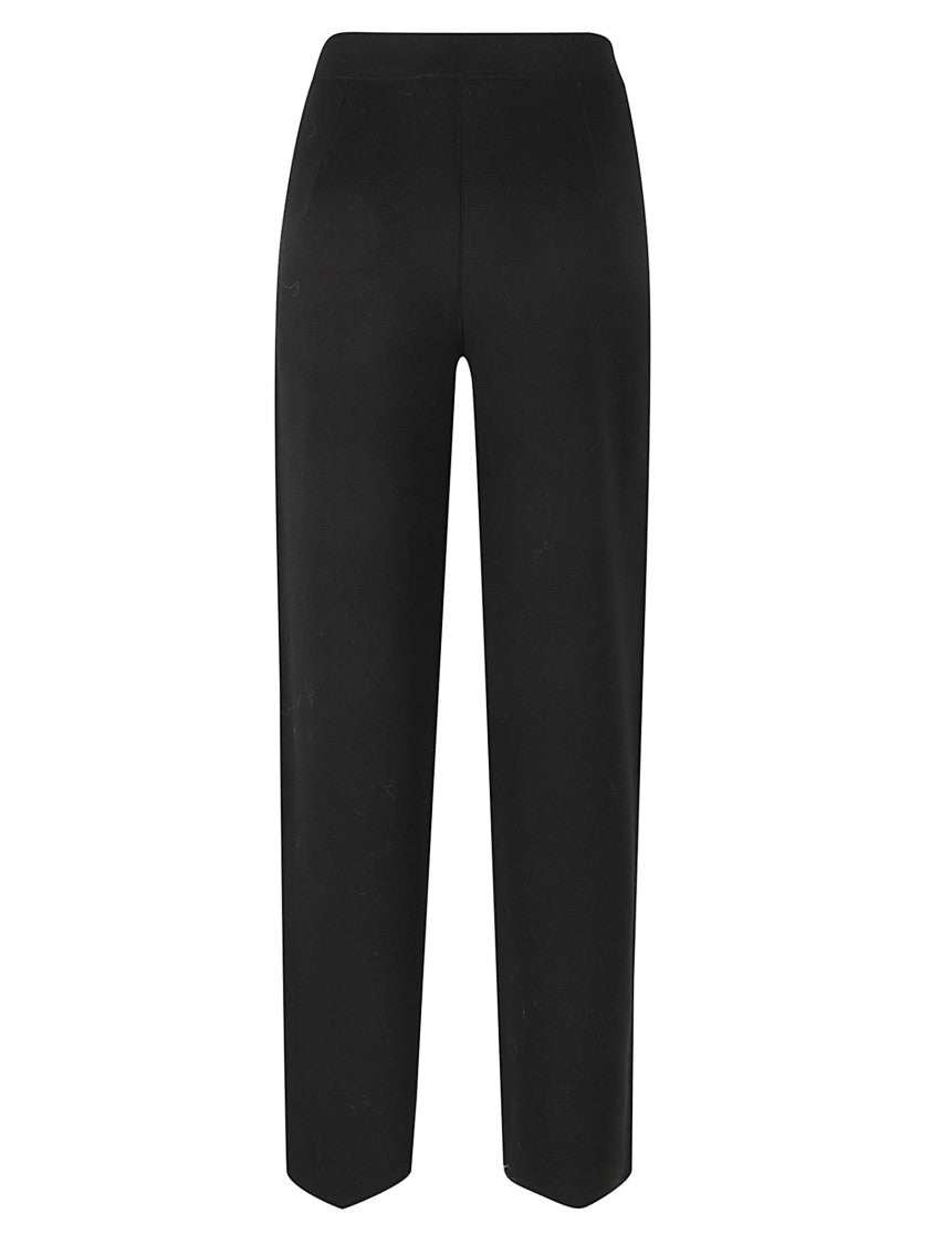 Max Mara Cropped Straight-Leg Trousers With Fitted Waistband And Minimalist Design