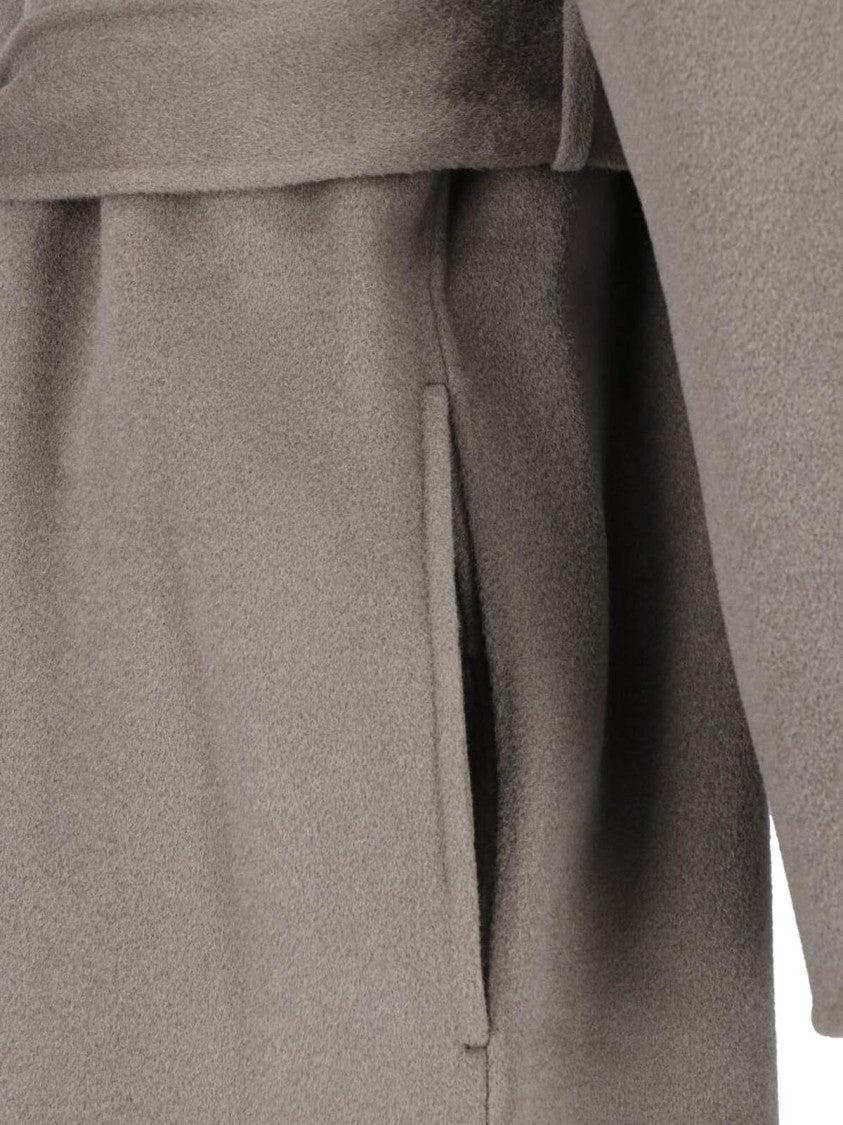 Ivy & Oak Grey Iocelia Belted Wool Coat