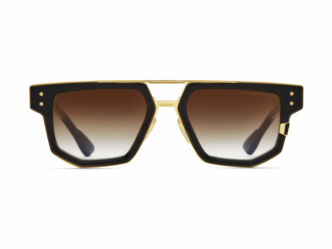 Dita Gold Mach-Nine Geometric Sunglasses