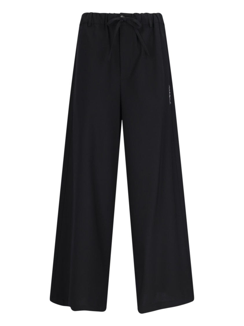 Marni Wide Leg Pants – Black
