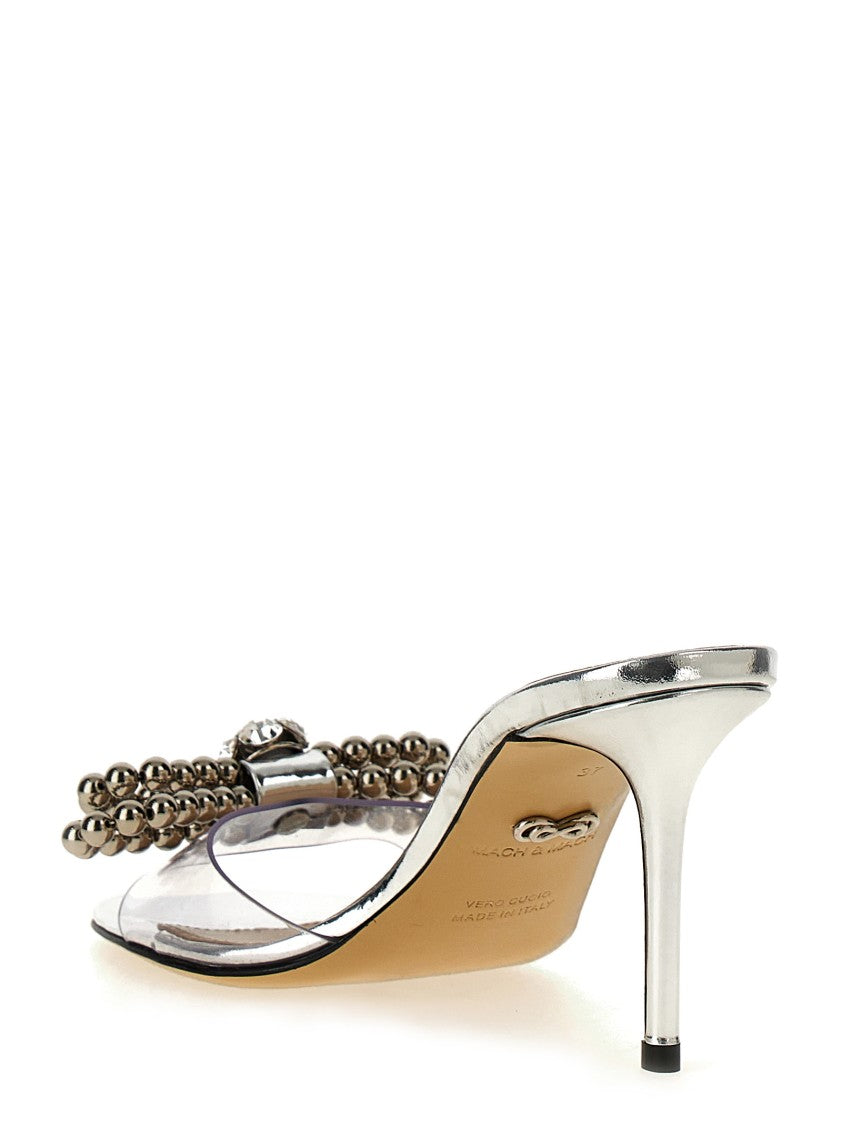 Mach & Mach Stud Bow' Sandals