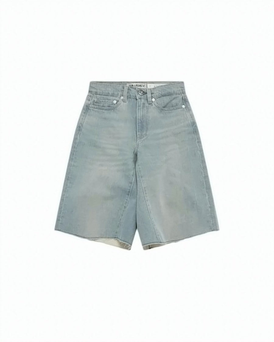 Our Legacy Mid-Length Relaxed Fit Denim Shorts With Five-Pocket Design