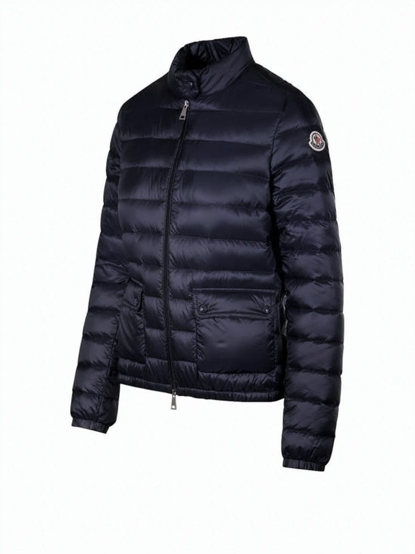 Moncler Packable Short Down Jacket With High Collar