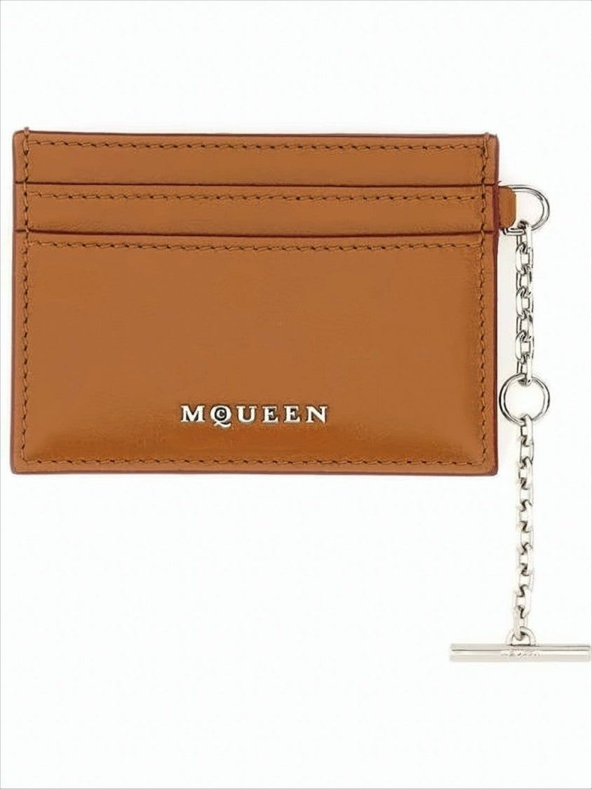 Alexander Mcqueen Rectangular Calf Leather Card Wallet