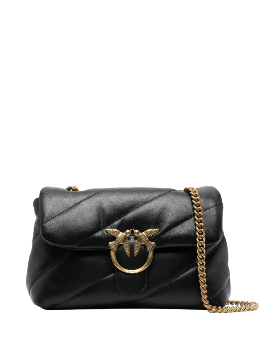 Pinko Love Classic Puff Leather Shoulder Bag