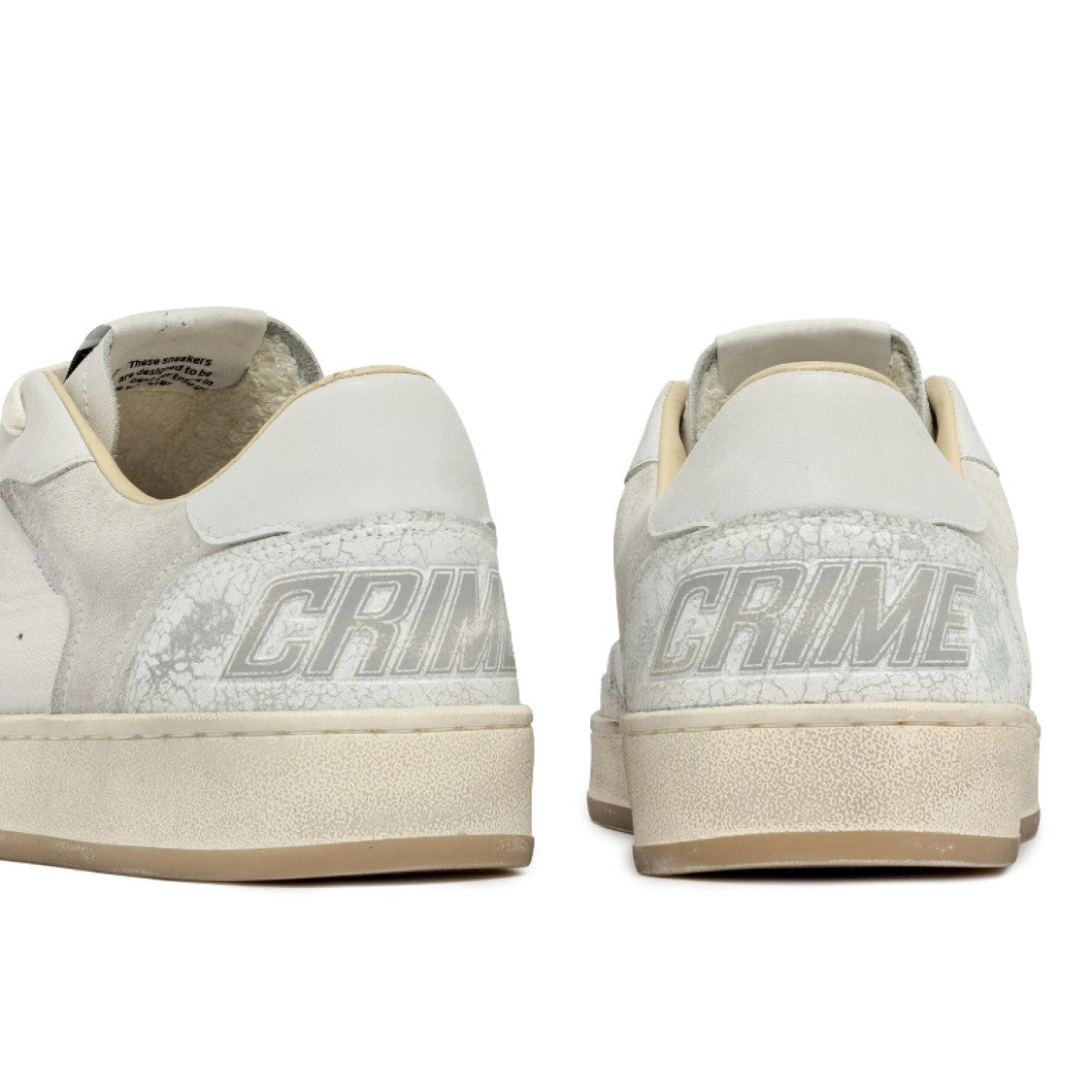 Crime London Chelsea Sneakers In White Leather