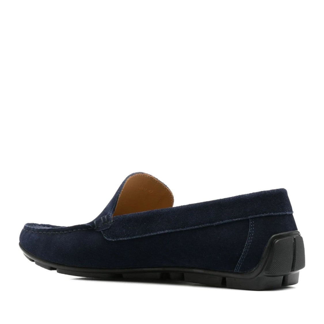Alberto Gozzi Blue Leather Lining Suede Loafers