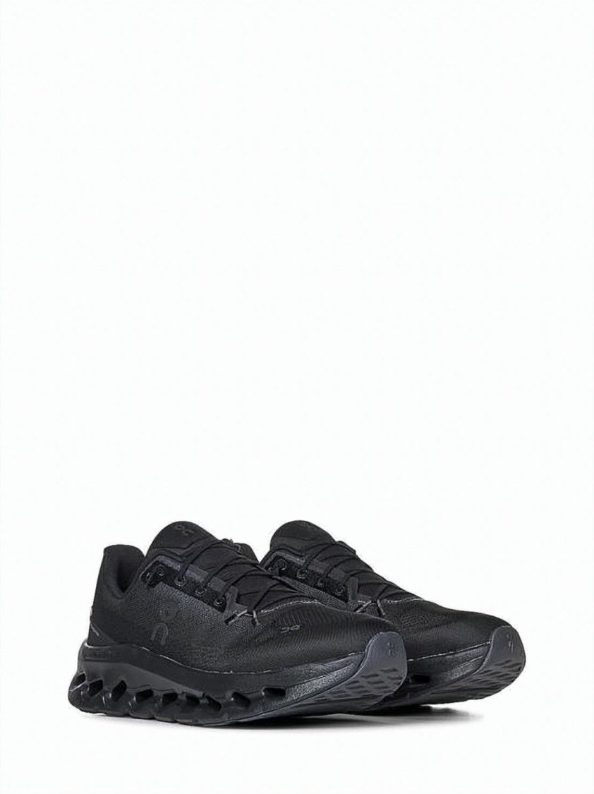 On Running Low-Profile Black Sneakers With Recycled Polyester Upper