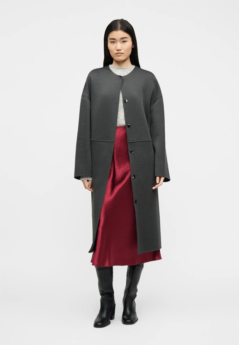 Max Mara Red Acetate Evening Gown