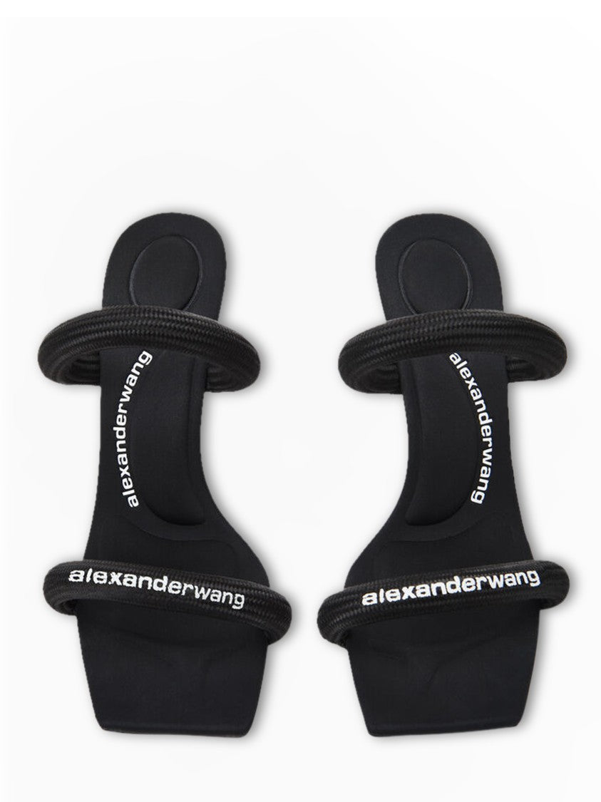 Alexander Wang High Stiletto Heel Sandals With Tubular Webbing Straps