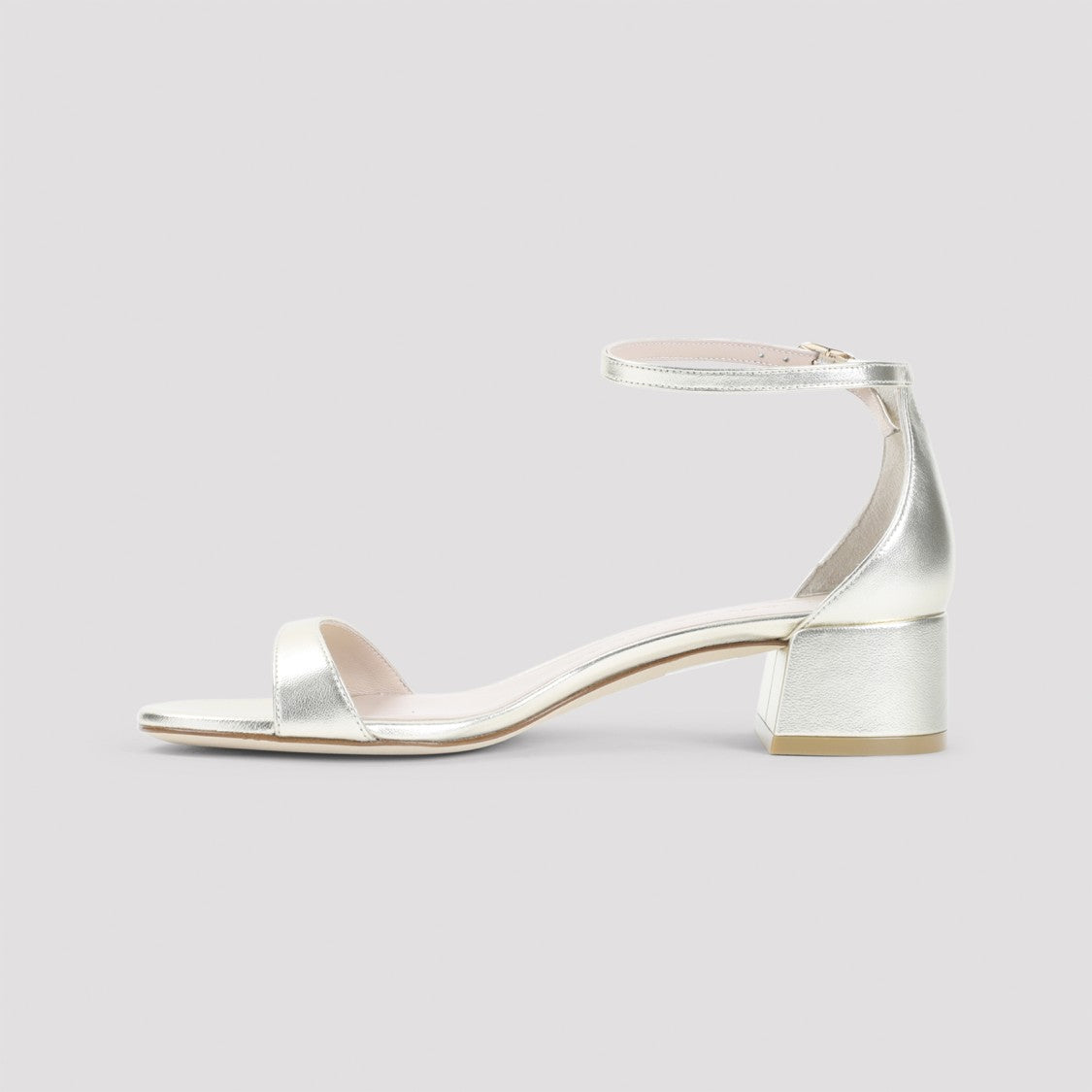 Stuart Weitzman Metallic Goat Leather Sandals