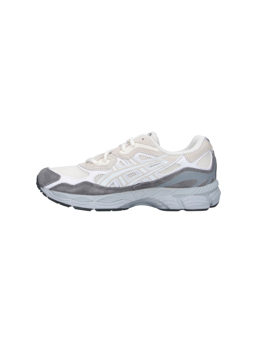 Asics Cream Gel-Nyc Suede Accented Leather Sneakers