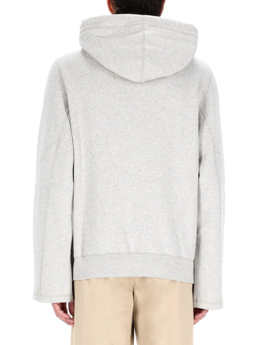 Lanvin Grey Straight-Fit Logo Hoodie