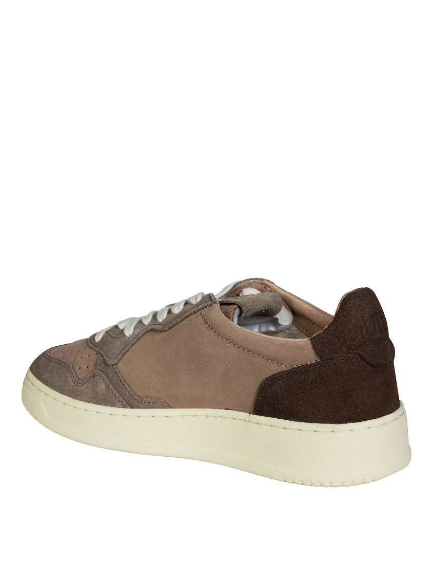 Autry Brown Medalist Low Suede Sneakers