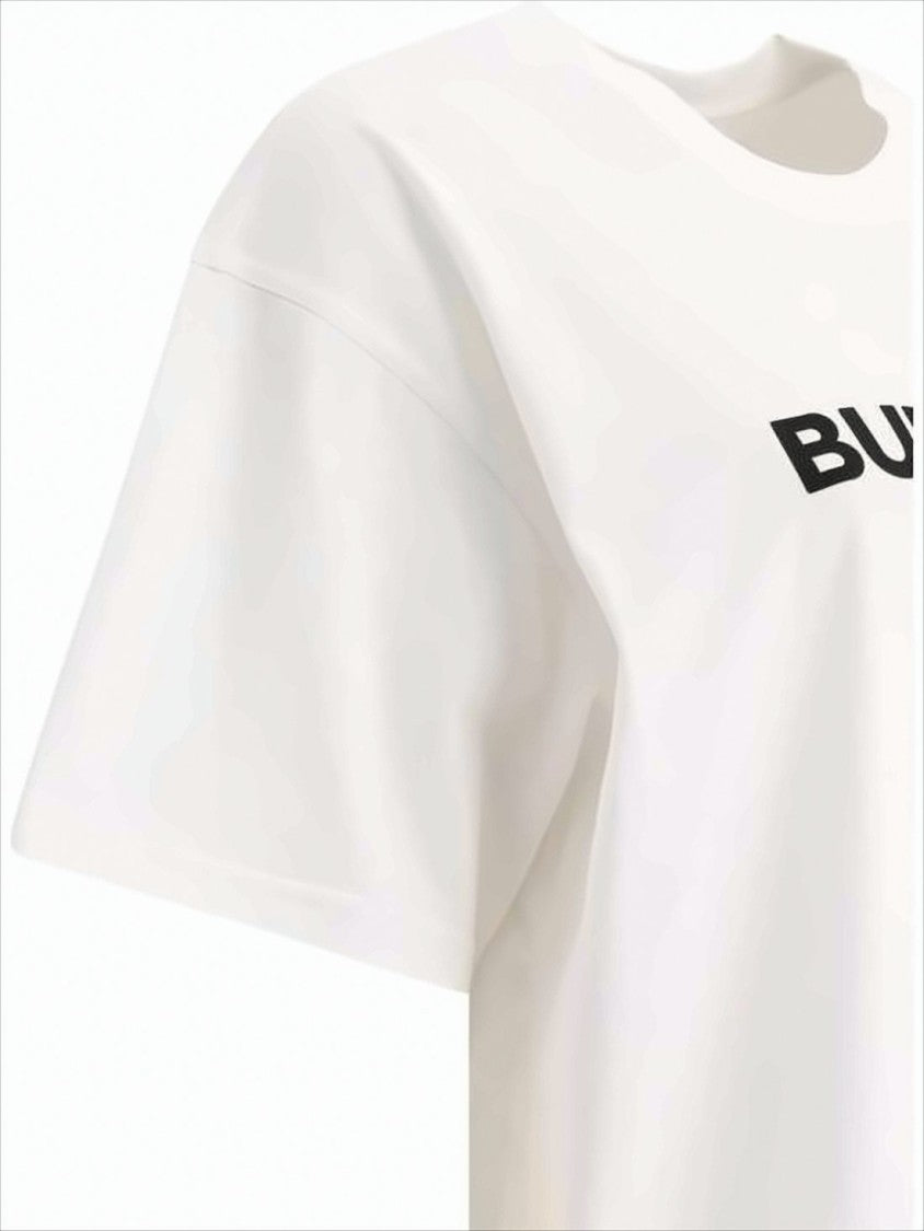 Burberry Crew Neck T-Shirt With Bold Logo